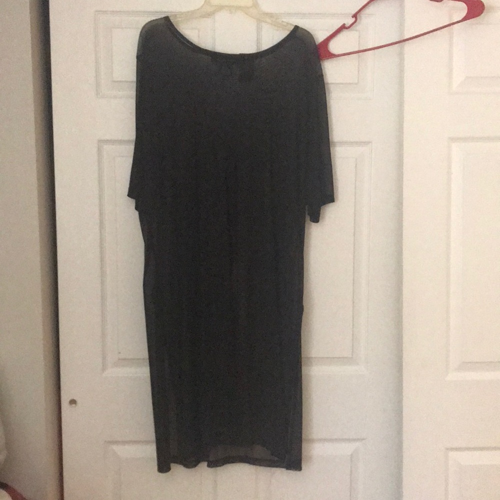 Black Mesh see thru Dress